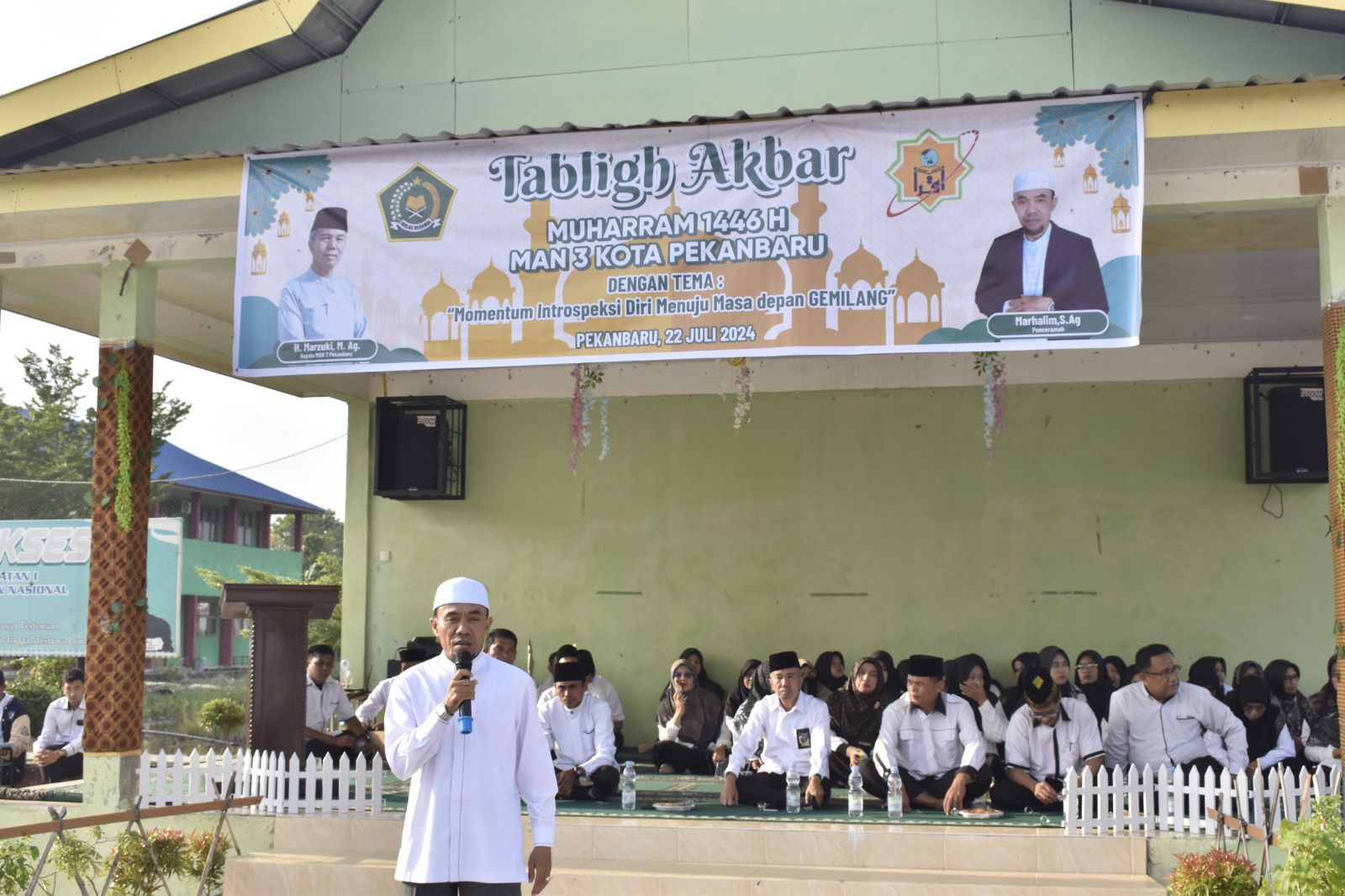 MAN 3  KOTA PEKANBARU GELAR  TABLIGH AKBAR PERINGATAN TAHUN BARU ISLAM 1446 H