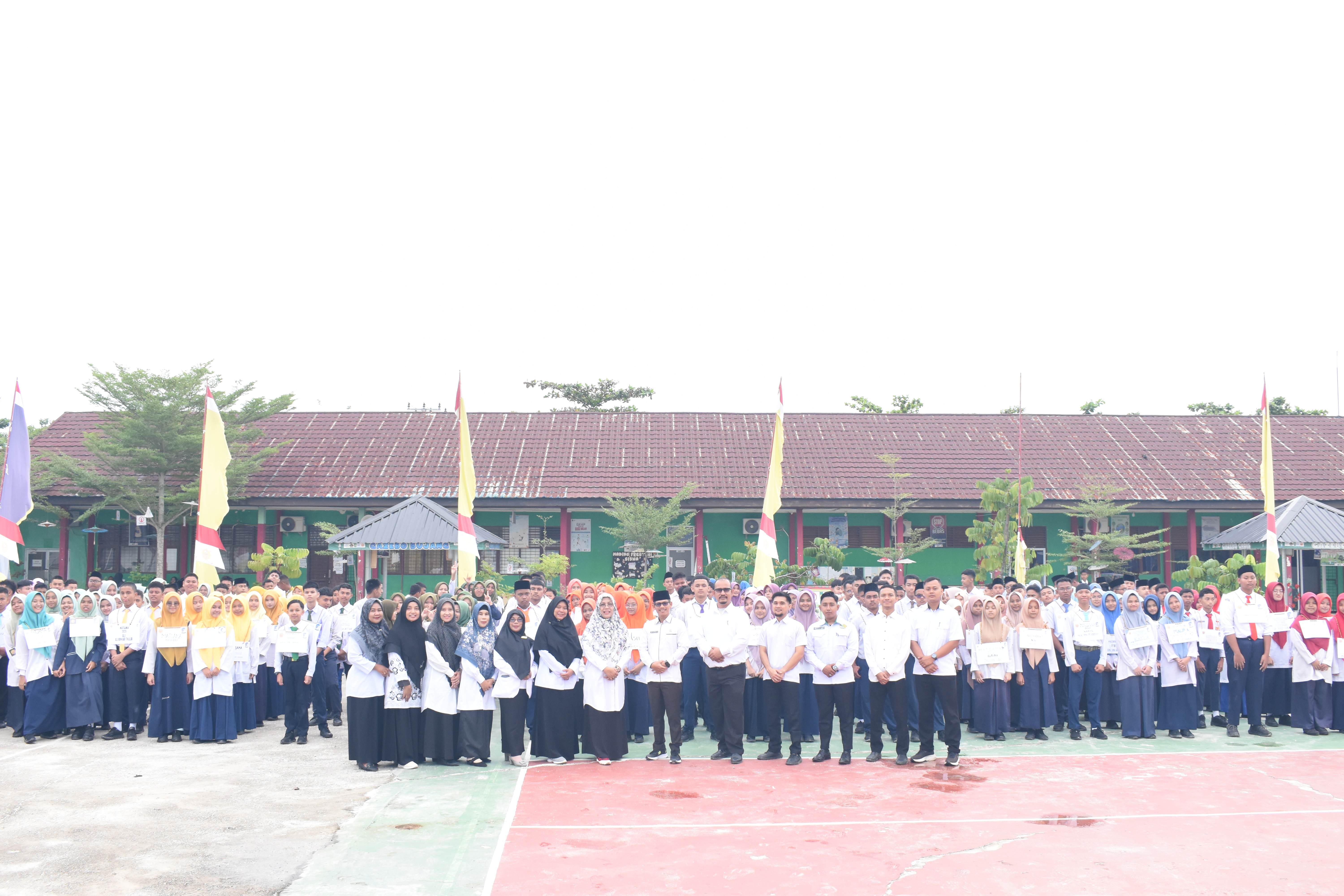 Upacara Pembukaan Matsama 2025, Peserta Didik Baru Resmi Jadi Bagian MAN 3 Kota Pekanbaru.