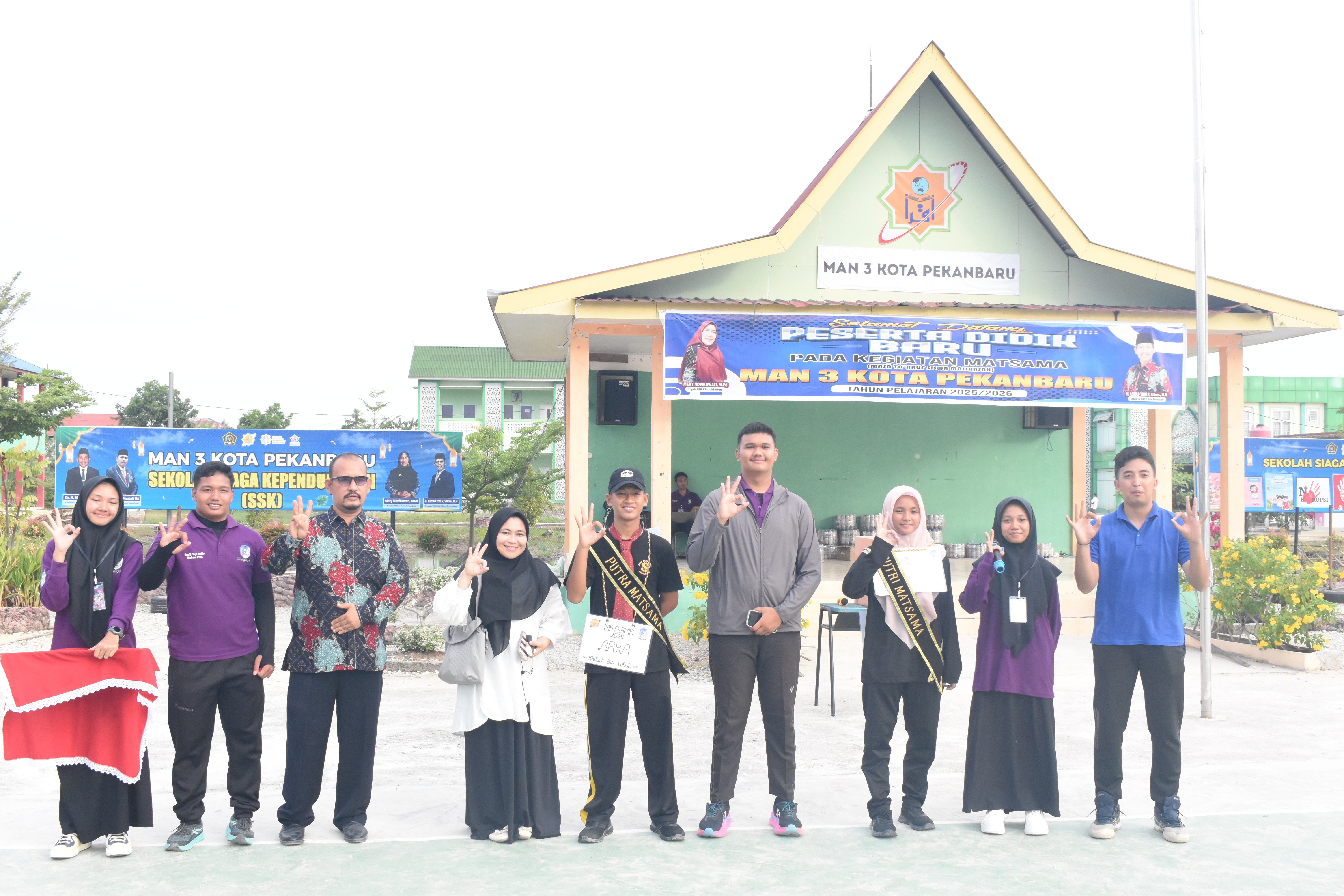 Penutupan Matsama MAN 3 Pekanbaru , Peserta didik Baru Resmi Menjadi Keluarga Madrasah