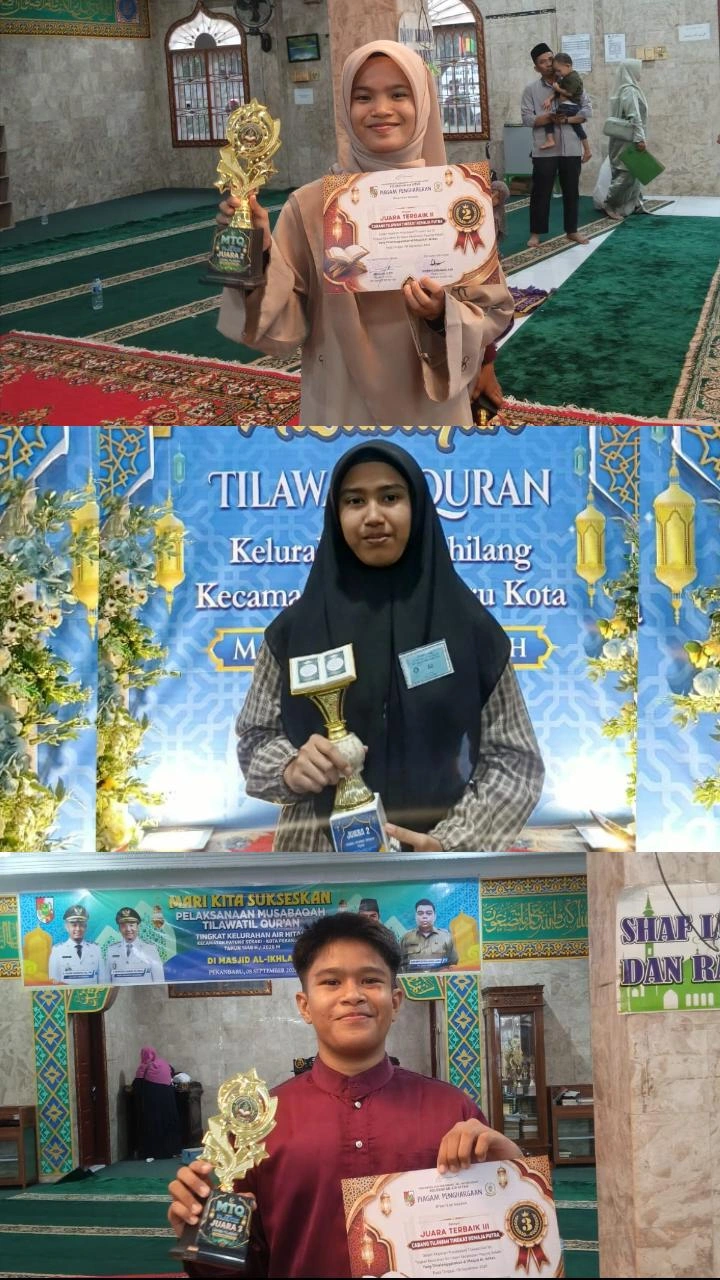 Gema Al-Qur'an, Tiga Murid MAN 3 Pekanbaru Torehkan Prestasi di MTQ