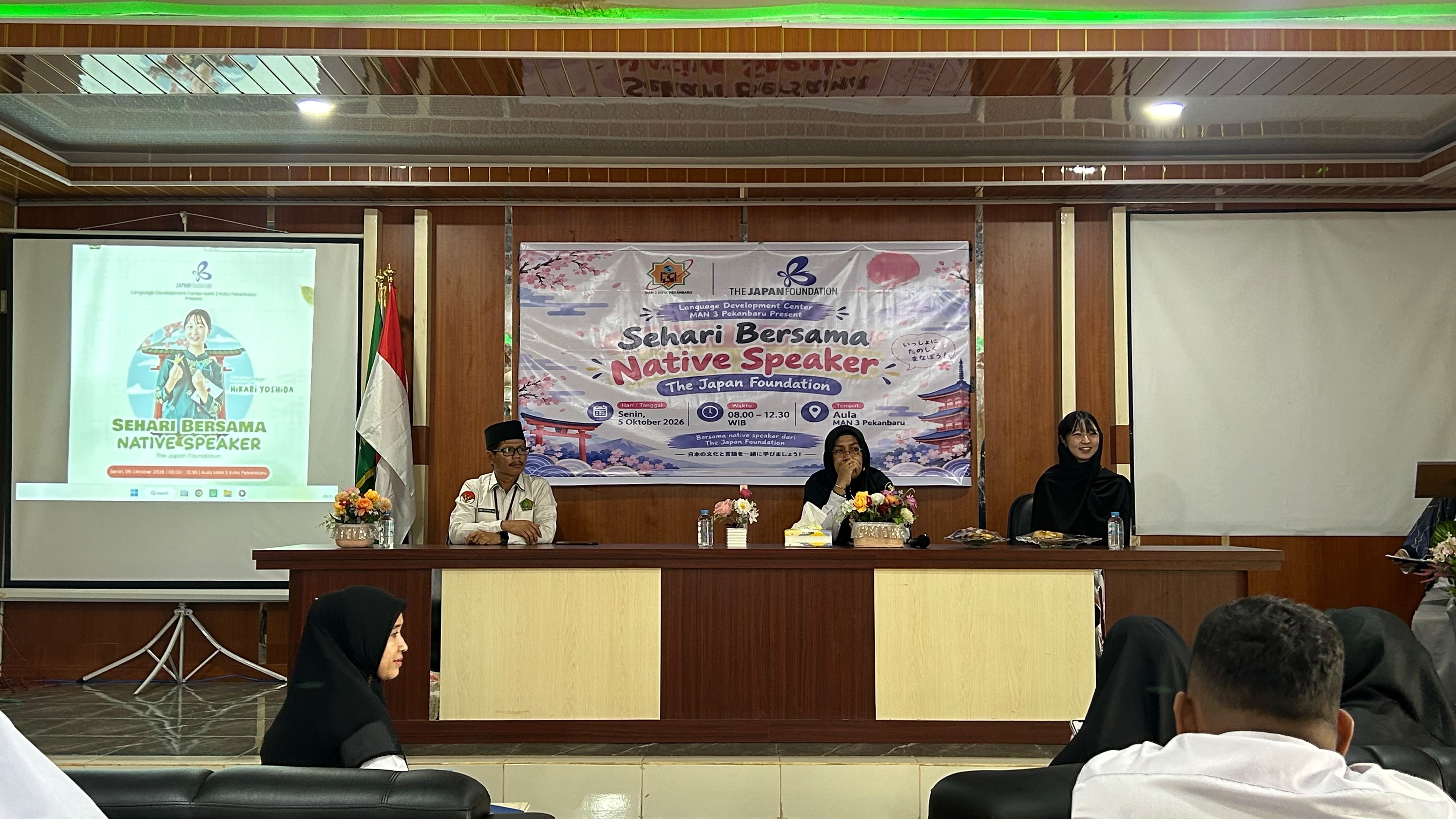 MAN 3 Pekanbaru Hadirkan Native Speaker The Japan Foundation